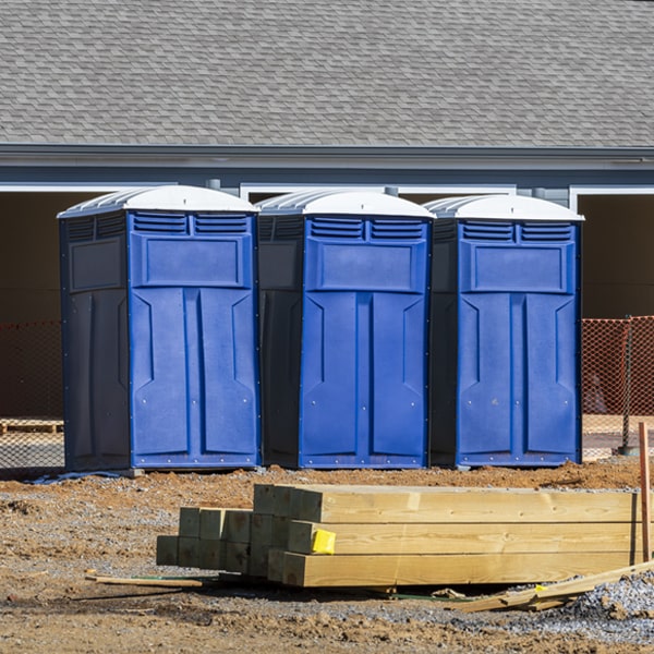 what is the cost difference between standard and deluxe portable restroom rentals in Duplain MI